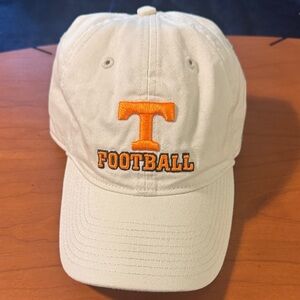 Adidas Cream Cap with Orange Football Logo